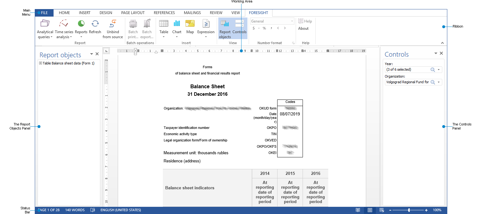 Foresight Add-In for Word