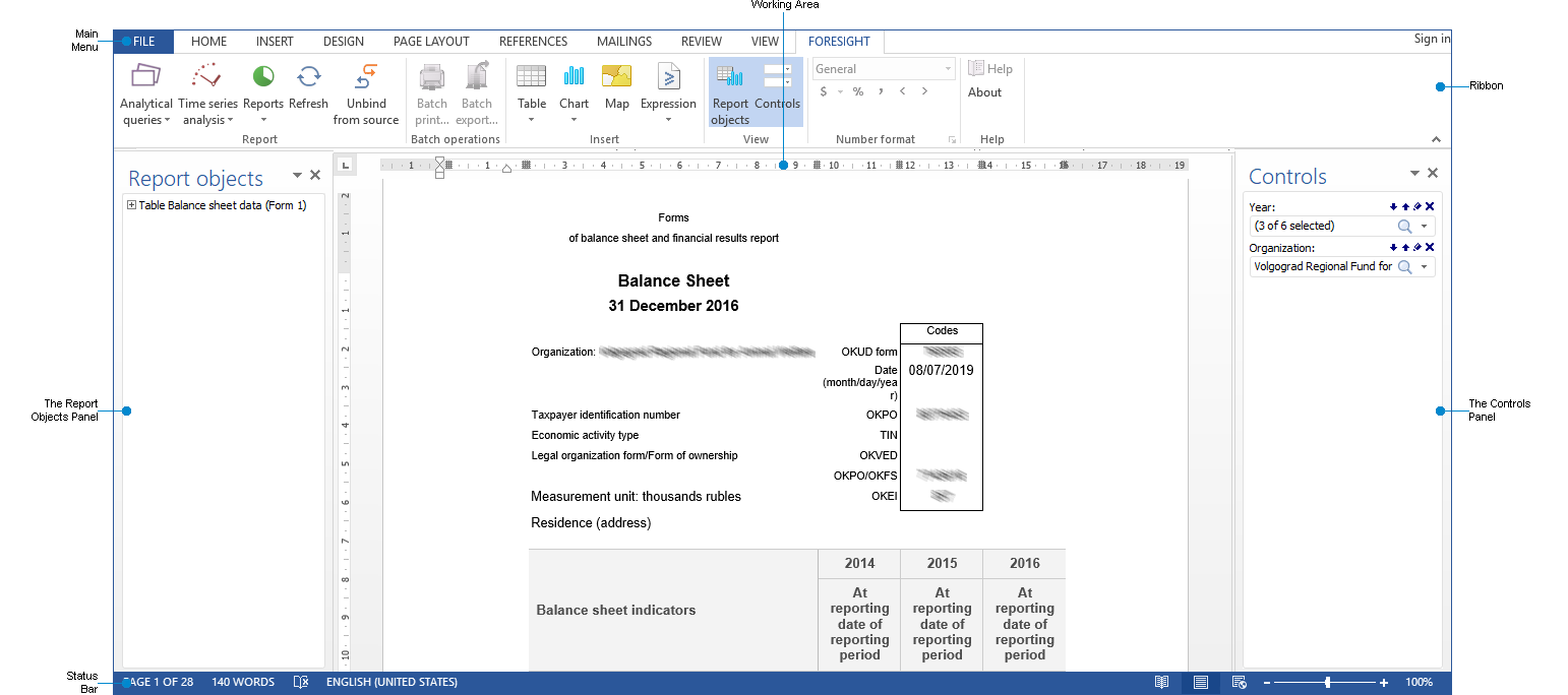 Foresight Add-In for Word