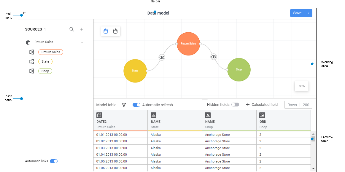 Creating a data model